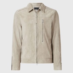 Eadric grey suede jacket for men - Image 3
