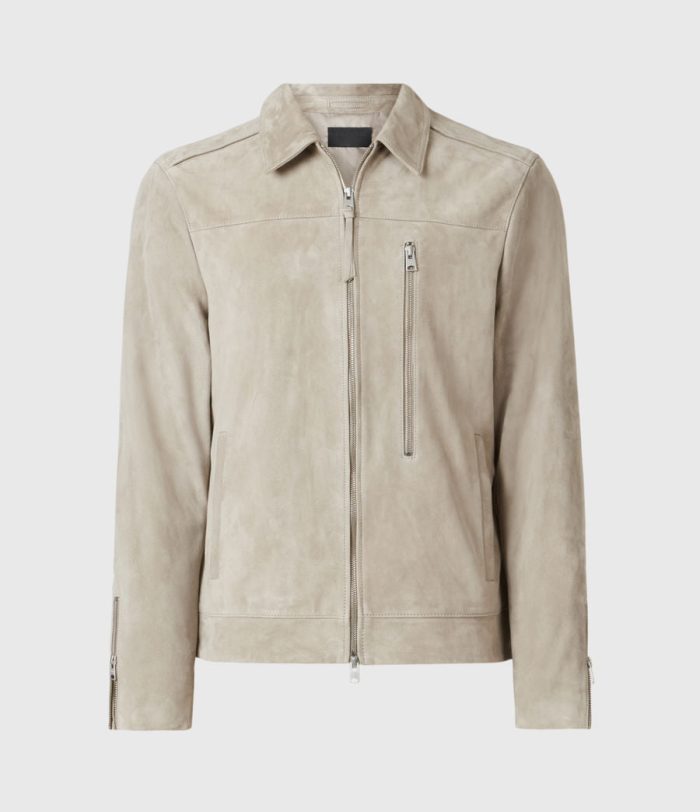 Eadric grey suede jacket for men - Image 3