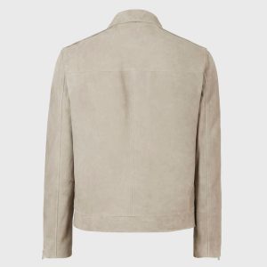 Eadric grey suede jacket for men - Image 4