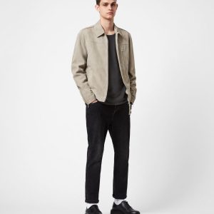 Eadric grey suede jacket for men - Image 2