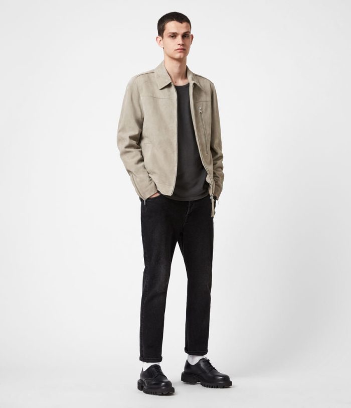 Eadric grey suede jacket for men - Image 2