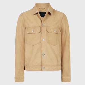 Santi brown leather jacket for men - Image 2