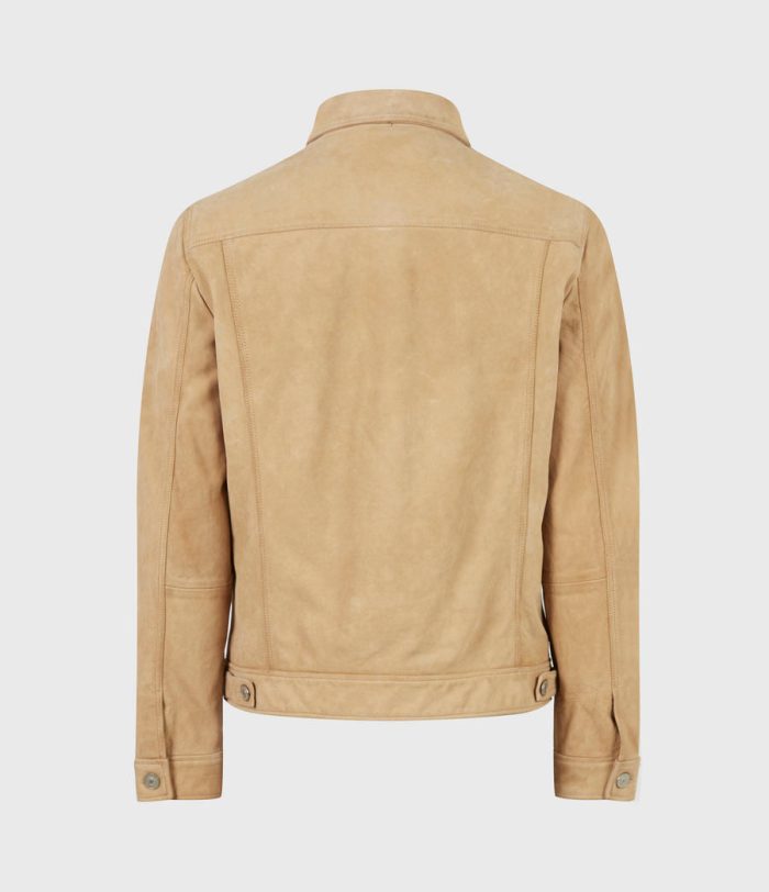 Santi brown leather jacket for men - Image 4