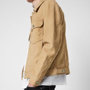 Santi brown leather jacket for men - Image 3