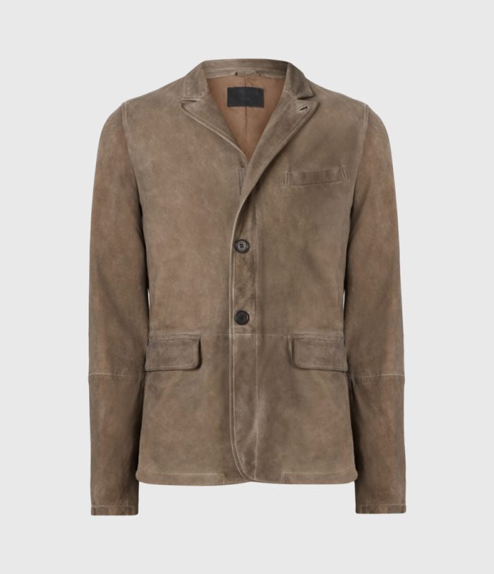 Reyna grey suede blazer for men - Image 2