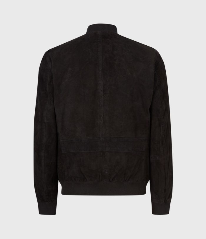 Ronan black suede bomber jacket for men - Image 3