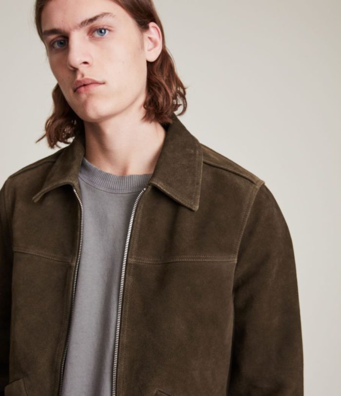 Halcrow suede brown jacket for men