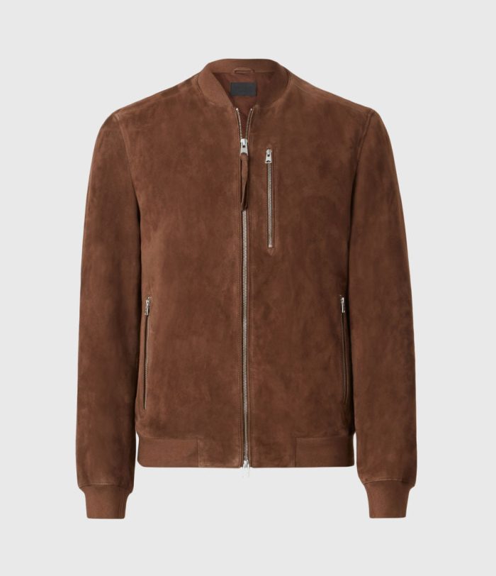 Kemble suede bomber brown jacket for men - Image 3