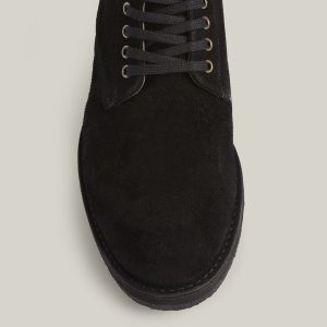 Mathias black suede boots for men