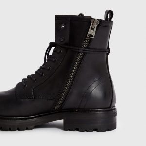 Olin black leather boots for men - Image 3
