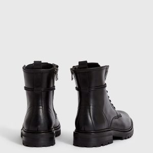 Olin black leather boots for men - Image 2