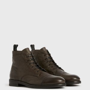 Harland brown leather boots for men - Image 4