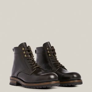 Holster black leather boots for men - Image 3