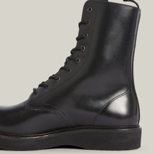 Shaw black leather boots for men - Image 3