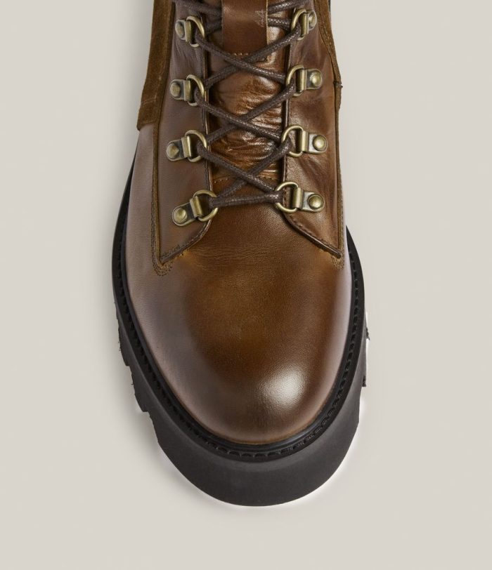 Kai brown leather boots for men - Image 2