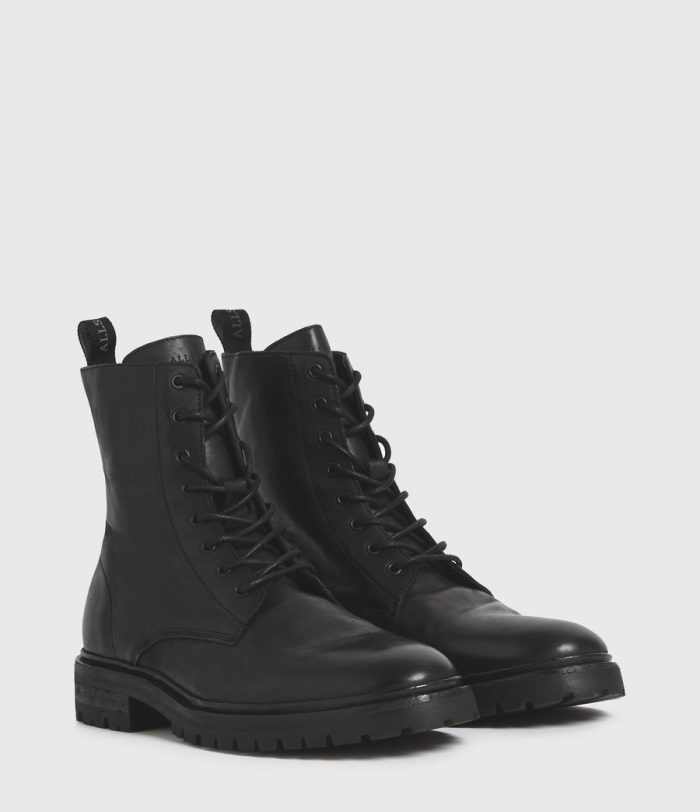 Tobias black leather boots for men - Image 3
