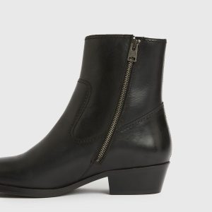 Ridge black leather boots for men - Image 2