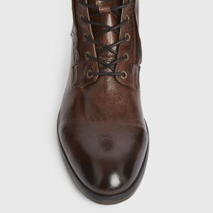 Mikkel brown leather boots for men - Image 2