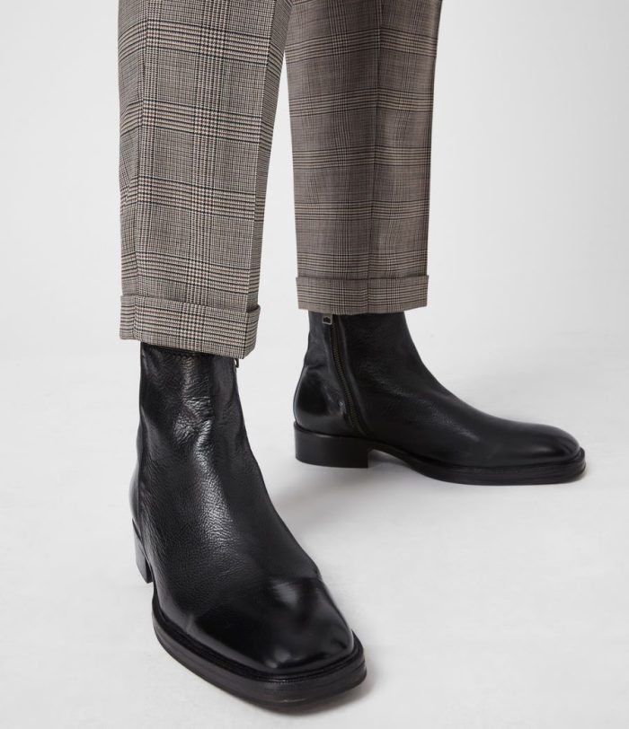 Seth black leather boots for men - Image 3