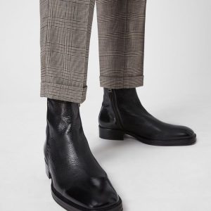 Seth black leather boots for men - Image 2