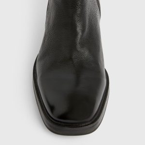 Seth black leather boots for men - Image 7