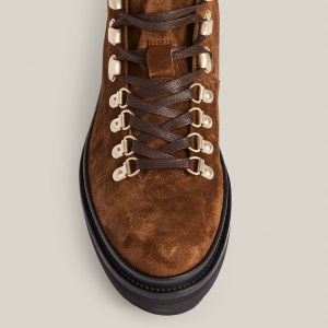 Wanda brown suede boots for women - Image 2