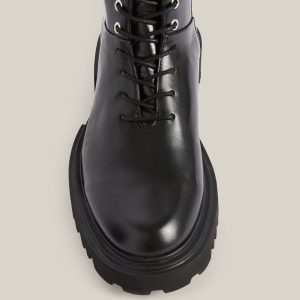 Maren black leather boots for women - Image 3