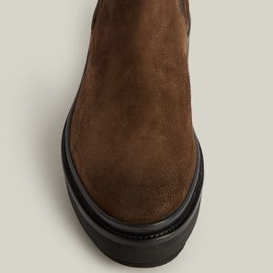 Bille brown suede boots for women - Image 2