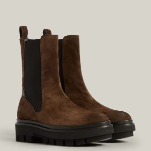 Bille brown suede boots for women - Image 3