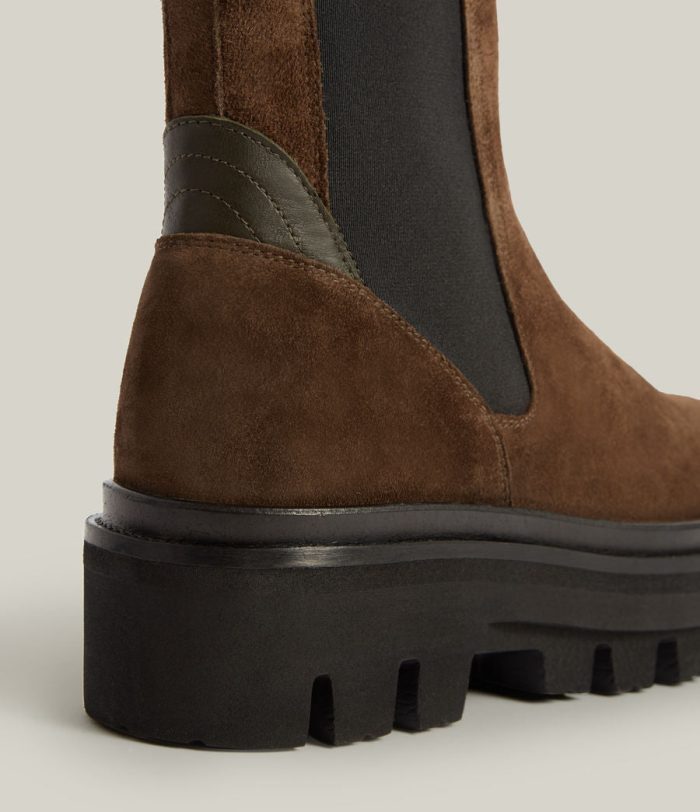 Bille brown suede boots for women - Image 4