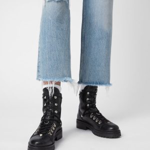 Franka black leather boots for women - Image 2