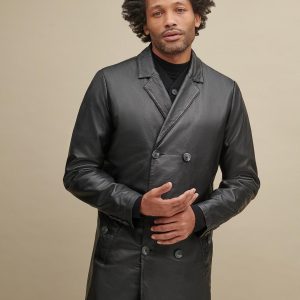 Eric double breasted black jacket for men - Image 2
