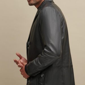 Eric double breasted black jacket for men - Image 4