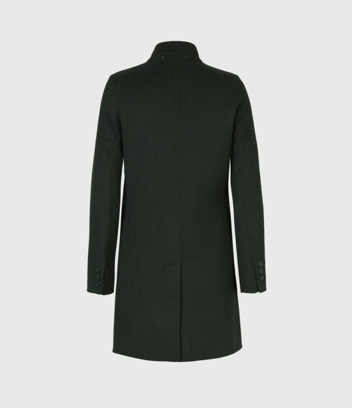 Maya wool blend black coat for women - Image 4