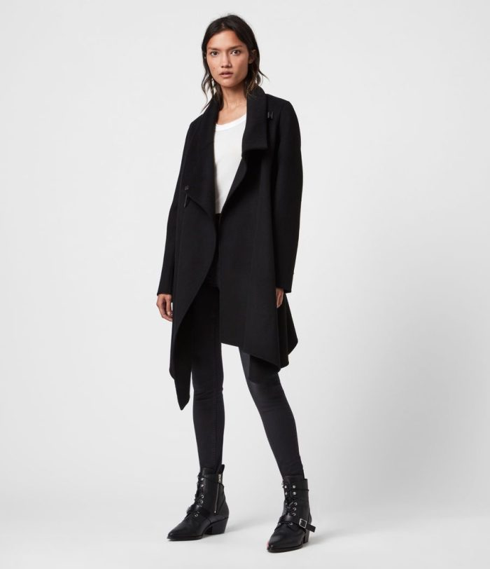 Monument eve black coat for women