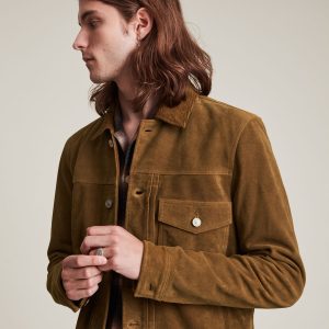 ashbrook suede brown jacket for men