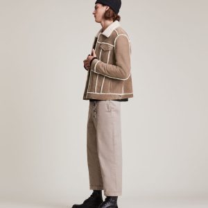 hayle shearling mocha jacket for men