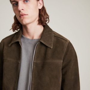 halcrow suede brown jacket for men