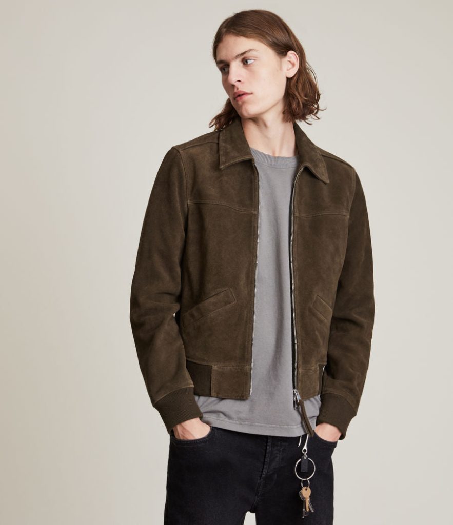 halcrow suede brown jacket for men