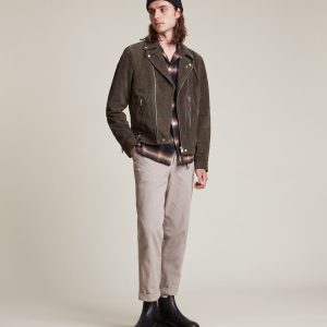 neko suede biker brown jacket for men